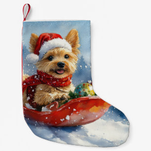 Petite Chaussette De Noël Chesapeake Bay Terrier Dog dans Sledge Noël