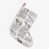 Petite Chaussette De Noël Cheval Antique Publicité Journal Art (Devant (Accrochage))