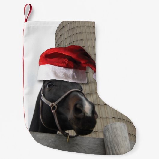Petite Chaussette De Noël Cheval de Noël (Devant)