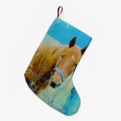 Petite Chaussette De Noël Cheval de Noël rétro (Devant (Accrochage))