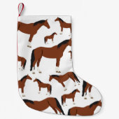 Petite Chaussette De Noël Cheval Design (Devant)