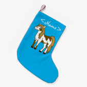 Petite Chaussette De Noël Cheval peint (Devant (Accrochage))