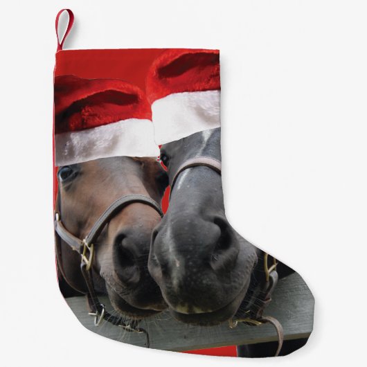 Petite Chaussette De Noël Chevaux de Noël (Devant)