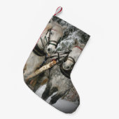 Petite Chaussette De Noël Chevaux de Noël (Devant (Accrochage))