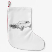 Petite Chaussette De Noël Chevelle de chevet en 1970 (Devant)