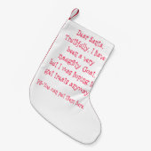 Petite Chaussette De Noël Chèvre vilaine (Devant (Accrochage))