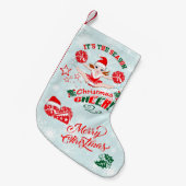 Petite Chaussette De Noël Chevrons (Devant (Accrochage))