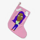 Petite Chaussette De Noël Chibi Lapine (Devant (Accrochage))