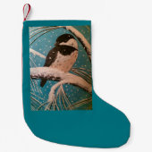 Petite Chaussette De Noël Chickadee dee...Stocking (Devant)