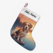 Petite Chaussette De Noël Chien Beagle (Devant (Accrochage))