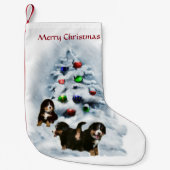 Petite Chaussette De Noël Chien Bernese Chien Chien Chien Chien Chien Chiens (Devant)