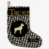 PETITE CHAUSSETTE DE NOËL CHIEN BOXER BLING (Devant)