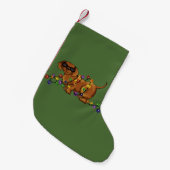 Petite Chaussette De Noël Chien brillant (Devant (Accrochage))