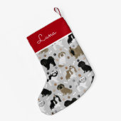 Petite Chaussette De Noël Chien Chien Chien Chien Chien Chien Paws et Os (Dos (Accrochage))