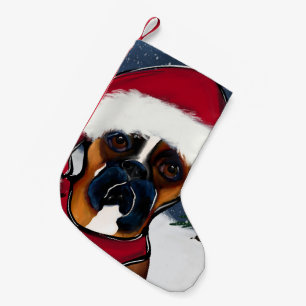 Petite Chaussette De Noël Chien de boîte