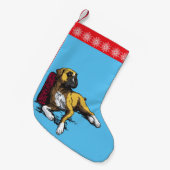 Petite Chaussette De Noël chien de boxeur (Devant (Accrochage))