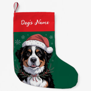 Petite Chaussette De Noël Chien de montagne bernois personnalisé pour Noël