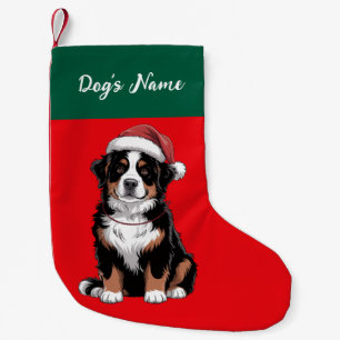 Petite Chaussette De Noël Chien de montagne de Berne personnalisé pour Noël