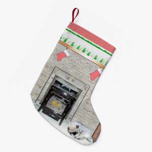 Petite Chaussette De Noël Chien de Noël Chien de Noël par foyer Peinture