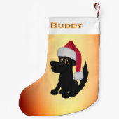 Petite Chaussette De Noël Chien de Noël personnalisé (Dos)