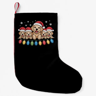 Petite Chaussette De Noël Chien de Noël Retriever doré drôle
