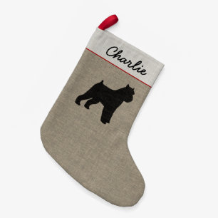 Petite Chaussette De Noël Chien Griff personnalisé par silhouette de griffo