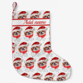 Petite Chaussette De Noël Chien japonais race Étoiles de Noël (Devant)