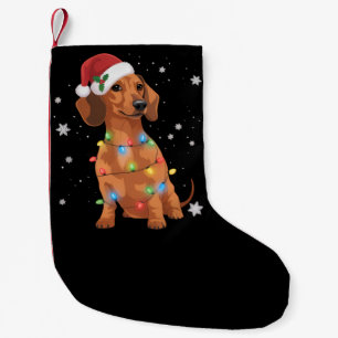 Petite Chaussette De Noël Chiens Dachshund Arbre Noël Xmas Animal Chien 
