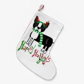 Petite Chaussette De Noël Chiot mignon de vacances (Devant (Accrochage))