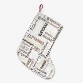 Petite Chaussette De Noël Chocolat (Devant (Accrochage))