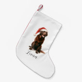 Petite Chaussette De Noël Chocolat de Noël Labrador Chien Casquette Stocker (Devant (Accrochage))