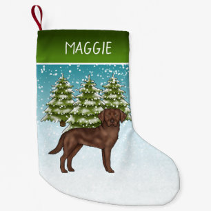 Petite Chaussette De Noël Chocolat Labrador Retriever Christmas Nom personna