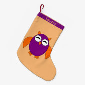 Petite Chaussette De Noël Chouette d'Halloween Noël Stocker (Devant (Accrochage))