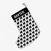 Petite Chaussette De Noël Chow Chow Chien Silhouette (Dos (Accrochage))