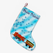 Petite Chaussette De Noël Christmas Express - Joyeux Noël (Devant (Accrochage))