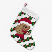 Petite Chaussette De Noël Christmas Gingerpain de vacances Stocks de biscuit (Devant (Accrochage))