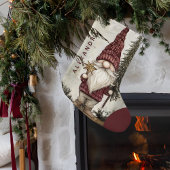 Petite Chaussette De Noël Christmas Gnome for the Holidays Custom Name 