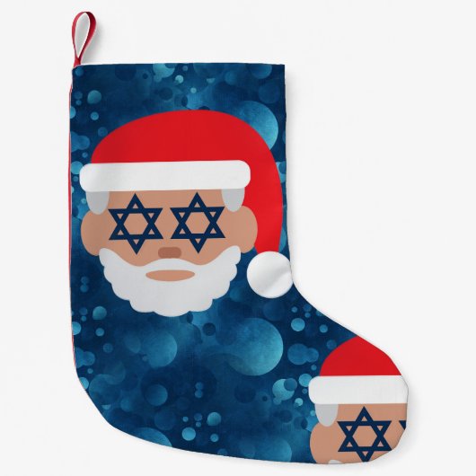 Petite Chaussette De Noël christmukkah père Noël emoji (Devant)