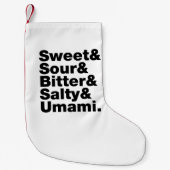 Petite Chaussette De Noël Cinq goûts de base (Devant)