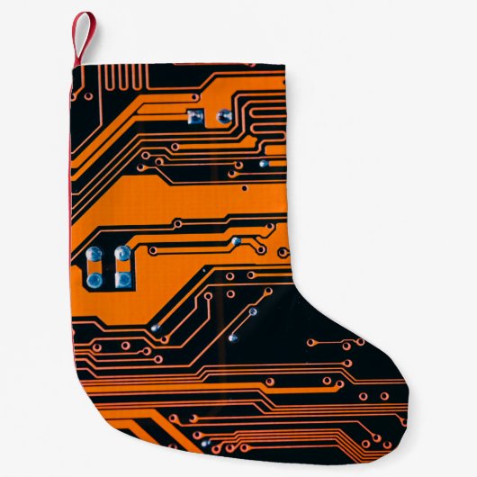 Petite Chaussette De Noël Circuit board. Electronic computer hardware techno (Devant)