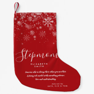 Petite Chaussette De Noël Citations personnalisées pour belle-mère Fêtes de 