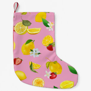 Petite Chaussette De Noël Citron et fraise 1