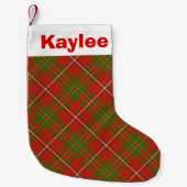 Petite Chaussette De Noël Clan Hay Tartan (Devant)