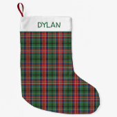 Petite Chaussette De Noël Clan Plaid personnalisé MacCulloch Tartan (Devant)