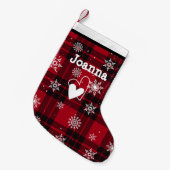 Petite Chaussette De Noël Classic Custom Red Motif Noël Stocking (Devant (Accrochage))