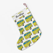 Petite Chaussette De Noël Classic lime green van cartoon (Dos (Accrochage))