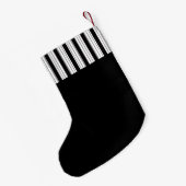 Petite Chaussette De Noël Classic Noir Et Blanc Gratté (Dos (Accrochage))