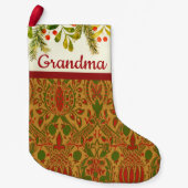 Petite Chaussette De Noël Classique William Morris Noël personnalisé (Devant)