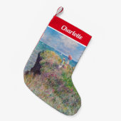 Petite Chaussette De Noël Claude Monet - Cliff Walk at Pourville (Devant (Accrochage))