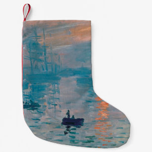 Petite Chaussette De Noël Claude Monet Impression Soleil Levant Français